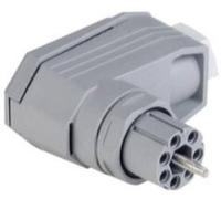 Hirschmann 931 553-106-1 Connecteur dalimentation N femelle, coudé Nombre total de pôles: 6 + PE 5 A gris 1 pc(s)