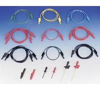 Hirschmann Test & Measurement 935980411 Set de cordons de mesure de sécurité Banane mâle 4 mm Banane mâle 4 mm 1.00 m noir, rouge