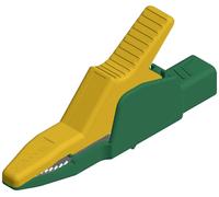 Hirschmann Test & Measurement AK 2 B 2540 I ge/gn Pince crocodile de sécurité enfichable 4 mm CAT II 1000 V jaune