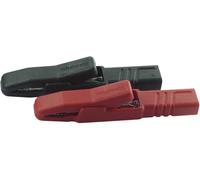 Hirschmann Test & Measurement AK 2 S Set Jeu de pinces crocodiles enfichable 4 mm Ohne Messkategorie noir, rouge