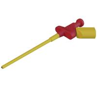 Hirschmann Test & Measurement KLEPS 250 rt Pince crocodile de sécurité enfichable 4 mm CAT II 300 V rouge