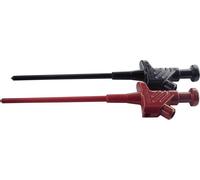 Hirschmann Test & Measurement Kleps 30 Set Pince crocodile fine enfichable 4 mm Ohne Messkategorie noir, rouge
