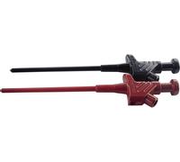 Hirschmann Test & Measurement Kleps 30 Set Pince crocodile fine enfichable 4 mm Ohne Messkategorie noir, rouge