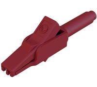 Hirschmann Test & Measurement MA 260 SH rt Pince crocodile de sécurité enfichable 4 mm CAT II 300 V rouge