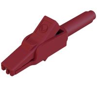 Hirschmann Test & Measurement MA 260 SH rt Pince crocodile de sécurité enfichable 4 mm CAT II 300 V rouge