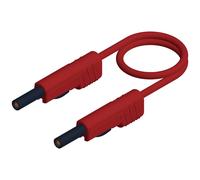Hirschmann Test & Measurement MLB 25/1 V rt Cordon de mesure Banane mâle 4 mm