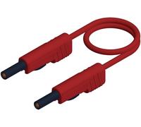 Hirschmann Test & Measurement MLB 25/1 V rt Cordon de mesure Banane mâle 4 mm Banane mâle 4 mm 25.00 cm rouge 1 pc(s)
