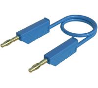 SKS Hirschmann MLN 150/2,5 BL Cordon de mesure[Banane mâle 4 mm -Banane mâle 4 mm ] 1.5 m bleu