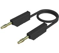 MLN 200 25 AU SW - Cordon de test 4 mm, 200 cm, 2,5 mm², or, noir