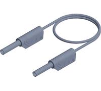Hirschmann Test & Measurement MVL S 100/1 Au Cordon de mesure de sécurité Banane mâle 2 mm Banane mâle 2 mm 1.00 m gris 1 pc(s)