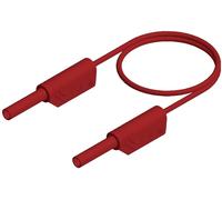 Hirschmann Test & Measurement MVL S 200/1 Au Cordon de mesure de sécurité Banane mâle 2 mm Banane mâle 2 mm 2.00 m rouge 1 pc(s)