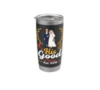 His Good Thing Est 2008 18e anniversaire de mariage épouse Marry Gobelet isotherme en acier inoxydable double paroi