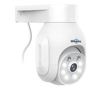 Hiseeu 5MP Caméra Surveillance WiFi Extérieure PTZ, Suivi Auto, IP66 | 355°/90° PT, Vision Nocturne Couleur 20M, Détection Humaine, Audio 2 Voies, WiFi 2,4GHz/LAN, Alarme, Stockage SD