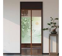 Hiseng Moustiquaire Porte Fenetre, Rideau Anti Mouche Magnetique Fermeture Installation Sans Perçage Moustiquaire Porte Magnétique pour Balcon, Terrasse (Vert,95x210cm (LxH))