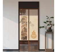 Hiseng Moustiquaire Porte Fenetre, Rideau Anti Mouche Magnetique Fermeture Installation Sans Perçage Moustiquaire Porte Magnétique pour Balcon, Terrasse (Gourde Kaki,80x200cm (LxH))
