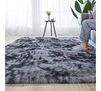 Hiseng Rugs Tapis de Salon Longs, Luxe Shaggy Doux et Confortable Tapis de Sol Moelleux Antidérapant Rugs pour Décoration Intérieure Salon Chambre (80x160cm,Gris foncé)