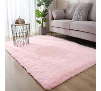 Hiser Rugs Tapis de Salon à Poils Longs Tapis de Sol Moelleux Shaggy Doux et Confortable Moderne Tapis Antidérapant Décoration Intérieure Tapis Moelleux pour Salon Chambre (Rose,60x160cm)