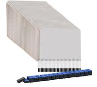 Hisredsun 52 Pack A4 Double Face Petits Tableau Blanc,Faciles à Transporter | Petits Ardoise Blanche Effacable, Avec 52 Marqueurs Et 52 Gomme, Faciles à Nettoyer, Pour étudiants, Utilisation Scolaire