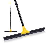 HISUEKIG Balai Raclette Sol Extérieur Terrasse Professionnelle de Large 60 cm avec Télescopique Manche Long 83-158 cm, Laveur pour la Salle de Bain, Garage, Douche, Cour, Fenêtre
