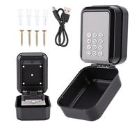 HISUEKIG Boîte de Verrouillage de clé Intelligente, Partage de Mot de Passe Temporaire, Déverrouillage du Code de Broche de L'application de Téléphone, Alliage de Zinc-Aluminium à (Gray)