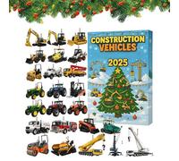 Hitburu Calendrier de l'Avent Jouet 2025,Décoration de Noël Plate 2D - Compte à Rebours 2025 en Acrylique avec Ornement de Voiture Mécanique,pour Femme Garçon Fille Jeune Ado Épouse Fils Fille