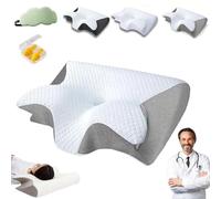 HItianya SOYA-Paris Oreiller SOYA 2.0, SoyaParis Oreiller Ergonomique Cervical 2 en 1, Oreillers Mémoire Soutien Cervical pour Dormir, des Douleurs Au Cou, Au Dos Et Aux Épaules (C)