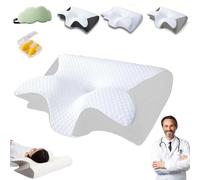 HItianya SOYA-Paris Oreiller SOYA 2.0, SoyaParis Oreiller Ergonomique Cervical 2 en 1, Oreillers Mémoire Soutien Cervical pour Dormir, des Douleurs Au Cou, Au Dos Et Aux Épaules (B)