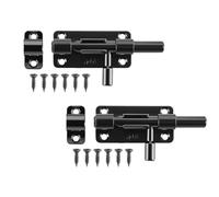 Hitopin 304 Targette de Porte Exterieur, 2PCS Verrous de Porte en Acier Inoxydable 304, Verrou de Porte en Acier Inoxydable, Loquet Porte, pour Entrepôt Garage Grange Portail Cour Porte