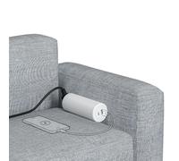 HITRENDS Multiprise pour canapé - Câble de 1,8 m - Blanc | Prise étroite avec USB C (PD 20 W) et USB A (QC 18 W), 250 V/16 A/4000 W, design plat pour l'espace entre canapé, lit, canapé