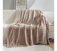 Hixingo Couverture Douce et Confortable Plaid Polaire Plaid Tout Doux Couverture Chaude Polaire, Poilu Douce Et Moelleuse pour Canapé-Lit et Canapé (Kaki,70x100cm)