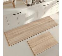 Hixingo Tapis Cuisine Antidérapant, Absorbant Diatomite Tapis de Cuisine, Tapis Cuisine Devant Evier, Lavable Tapis de Bain Tapis Vaisselle Tapis Douche, Design Moderne (45x120cm,Grain de Bois)