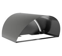 hiyard Mährobotergarage curve / Garage pour robot de tonte & toit de protection résistant aux intempéries pour robot de tonte / noir / longueur 800 mm - largeur 790 mm - hauteur 444 mm
