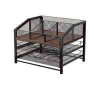 Hjatirace Support pour dosettes de café pour Plan de Travail - Grand Tiroir en Bois et Métal,Support pour dosettes de café | pour Plan de Travail, Cuisine, frigo, Mur, étagère, présentoir