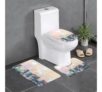 HJFCZH Lot de 3 tapis de salle de bain avec imprimé « Merry Christmas », 61 x 40,6 cm - Tapis en polyester bien conçu pour un confort et une adhérence améliorés