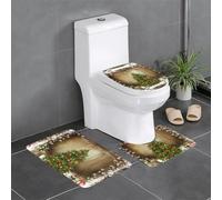 HJFCZH Lot de 3 tapis de salle de bain imprimés Merry Christmas (1) 61 x 40,6 cm - Tapis en polyester bien conçu pour un confort et une adhérence améliorés