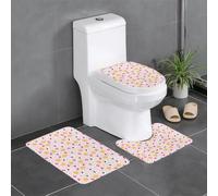 HJFCZH Lovely Rice Ball Prints Lot de 3 tapis de salle de bain en microfibre pour une absorption supérieure et une sécurité antidérapante 61 x 40,6 cm