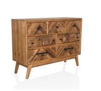 SANTJAGO WOOD XL - Buffet Couleur Bois Foncé