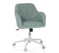 hjh LIVING Chaise de bureau SOLAO HOME rembourrée pivotante réglable fonction bascule Menthe