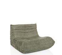 Pouf / Canapé de sol SITZOLO Tissu pétrole hjh LIVING Sauge G