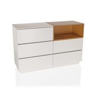 MELMO S - Buffet Blanc/Chêne