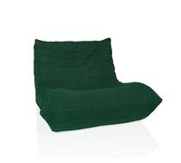 Pouf / Canapé de sol SITZOLO Cord Tissu vert hjh LIVING Vert G