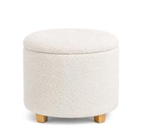 Storiano S tissu - Tabouret rembourré Blanc