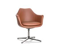 hjh OFFICE 600988 Fauteuil Club, Chaise Lounge Artemia Marron 67 x 63 x 85 cm
