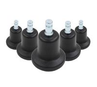 hjh OFFICE 619002 5X Planeur de Sol Broche 10 mm Stand Planeur en Plastique Petite Chaise de Bureau, pour Tous Les Étages