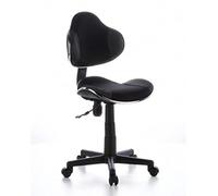 hjh OFFICE 634120 Chaise de Bureau Enfant, Chaise Junior KIDDY GTI-2 Gris/Noir sans accoudoirs, Hauteur réglable 40-55 cm, Dossier Ergonomique et Assise galbée