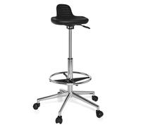 TOP WORK 03 - Tabouret pivotant Noir