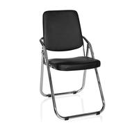 ESTO | Similicuir - Chaise pliante Noir