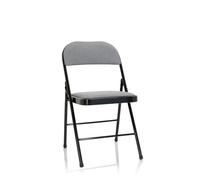 TUDELA II tissu - Chaise pliante gris clair