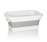 Bac / conteneur pliable CLEAN SILW plastique gris/blanc hjh OFFICE Gris/Blanc G