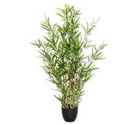 hjh OFFICE Bambou Artificiel, Hauteur 100 cm, Pianta di Bambou artificiale d'intérieur, Pot Inclus, Déco, Mini Bambus, Vert